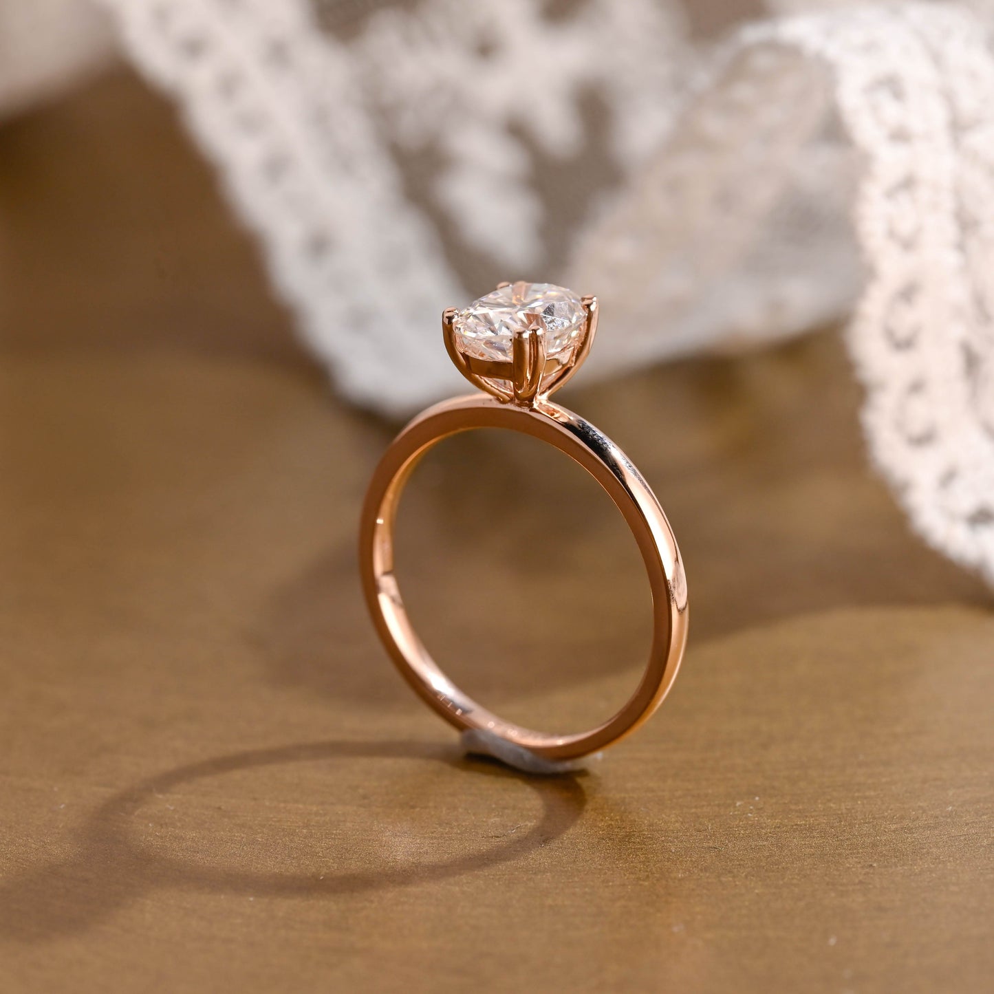 2 CT Round Three Stones Lab Grown Diamond Engagement Ring