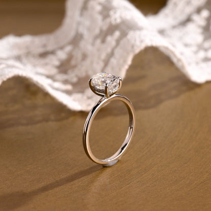 2 CT Round Three Stones Lab Grown Diamond Engagement Ring