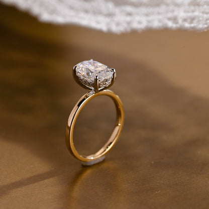 2 CT Round Three Stones Lab Grown Diamond Engagement Ring