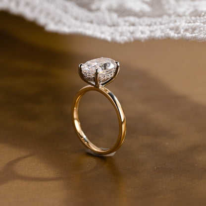 2 CT Round Three Stones Lab Grown Diamond Engagement Ring