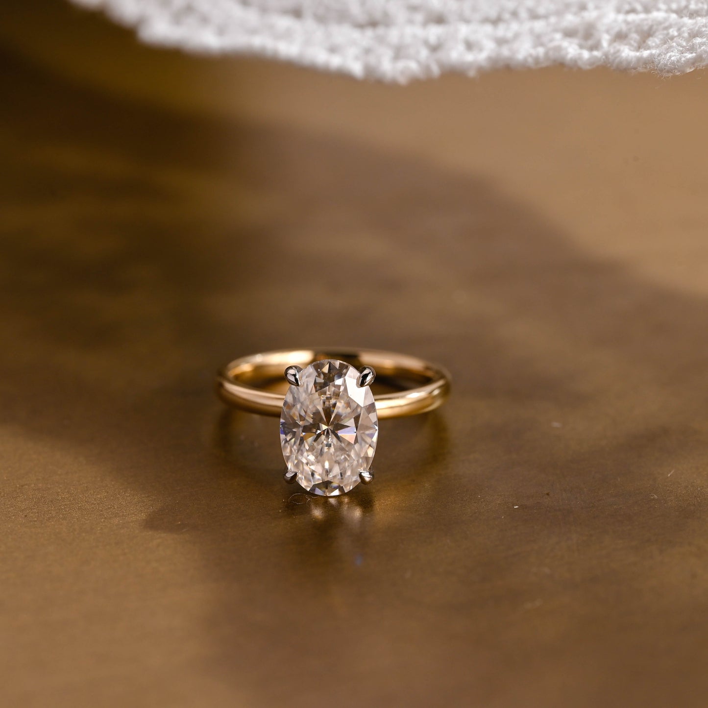 2 CT Round Three Stones Lab Grown Diamond Engagement Ring