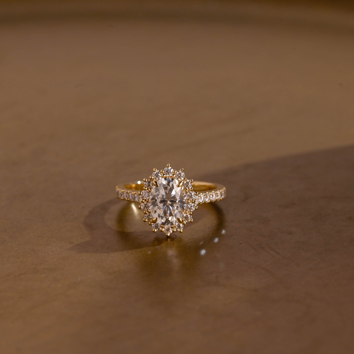 2 CT Round Three Stones Lab Grown Diamond Engagement Ring