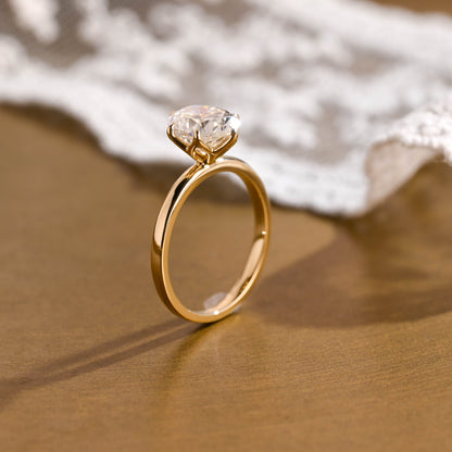 2 CT Round Three Stones Lab Grown Diamond Engagement Ring