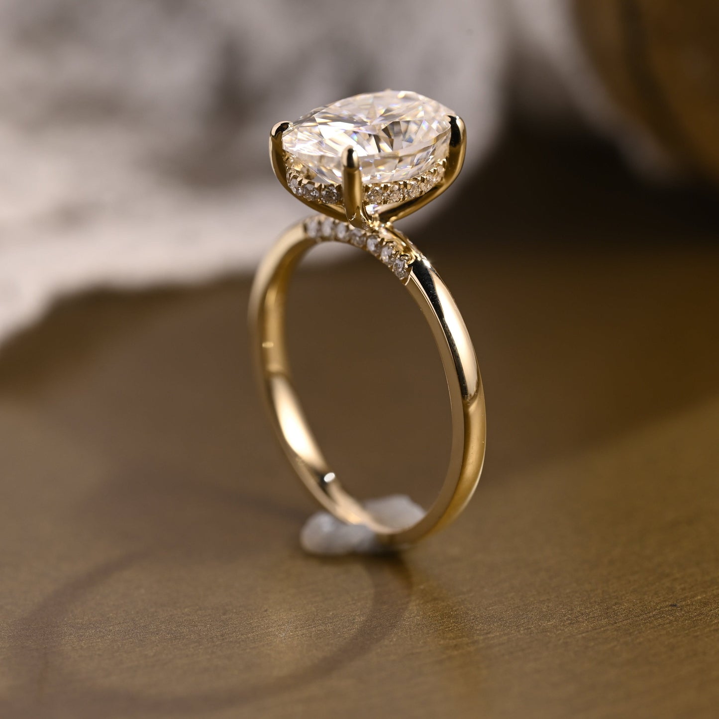 2 CT Round Three Stones Lab Grown Diamond Engagement Ring
