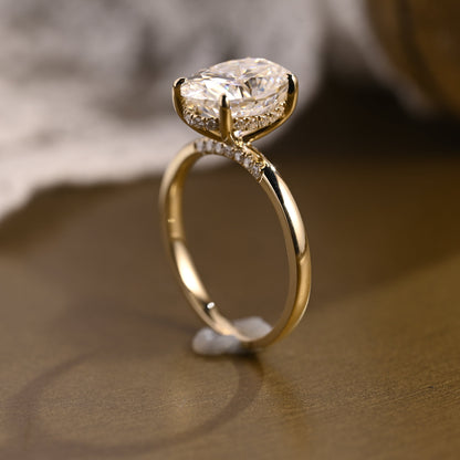 2 CT Round Three Stones Lab Grown Diamond Engagement Ring