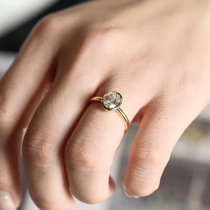 2 CT Round Three Stones Lab Grown Diamond Engagement Ring