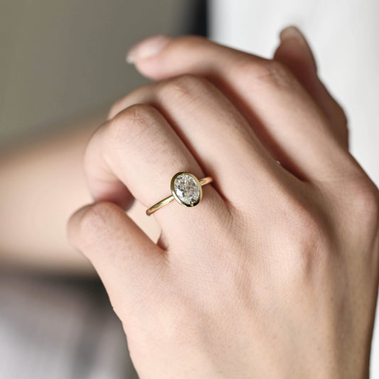 2 CT Round Three Stones Lab Grown Diamond Engagement Ring