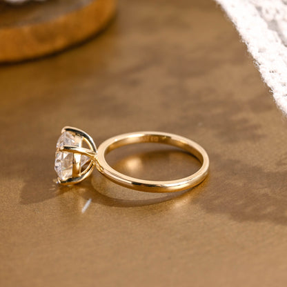 2 CT Round Three Stones Lab Grown Diamond Engagement Ring
