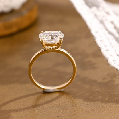 2 CT Round Three Stones Lab Grown Diamond Engagement Ring