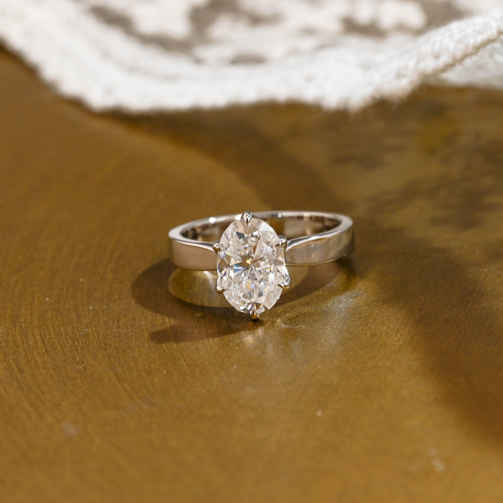 2 CT Round Three Stones Lab Grown Diamond Engagement Ring