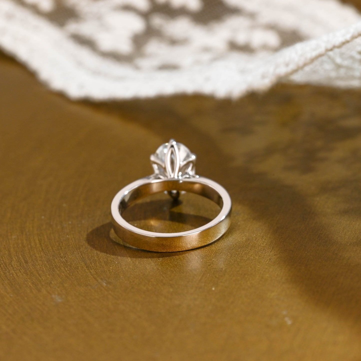 2 CT Round Three Stones Lab Grown Diamond Engagement Ring