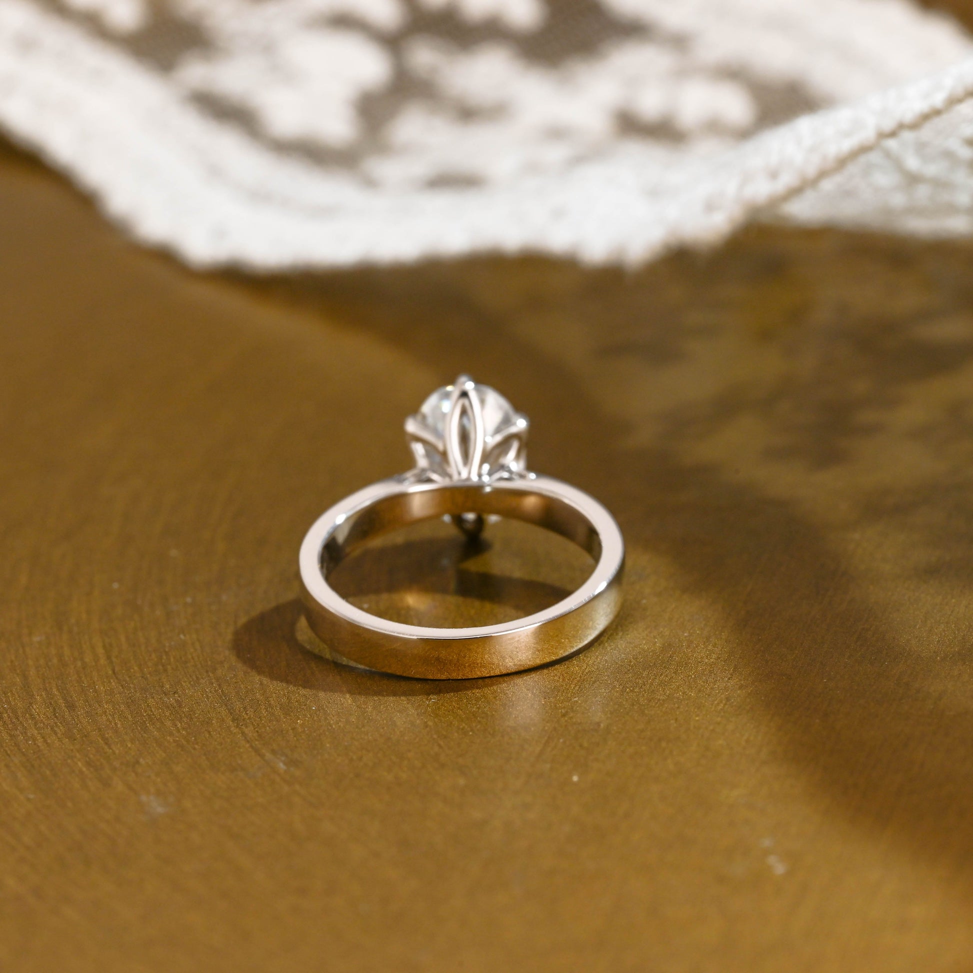 2 CT Round Three Stones Lab Grown Diamond Engagement Ring