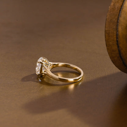 2 CT Round Three Stones Lab Grown Diamond Engagement Ring