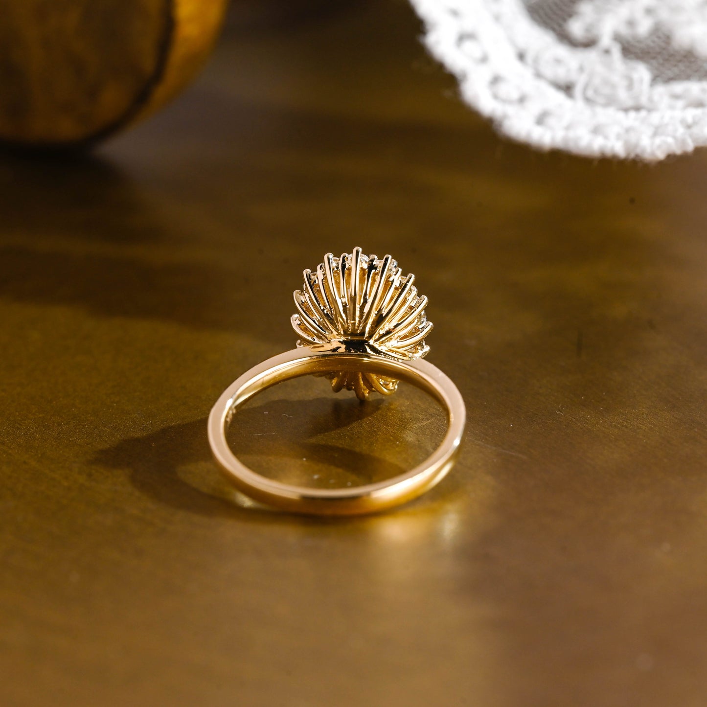 2 CT Round Three Stones Lab Grown Diamond Engagement Ring