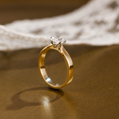2 CT Round Three Stones Lab Grown Diamond Engagement Ring