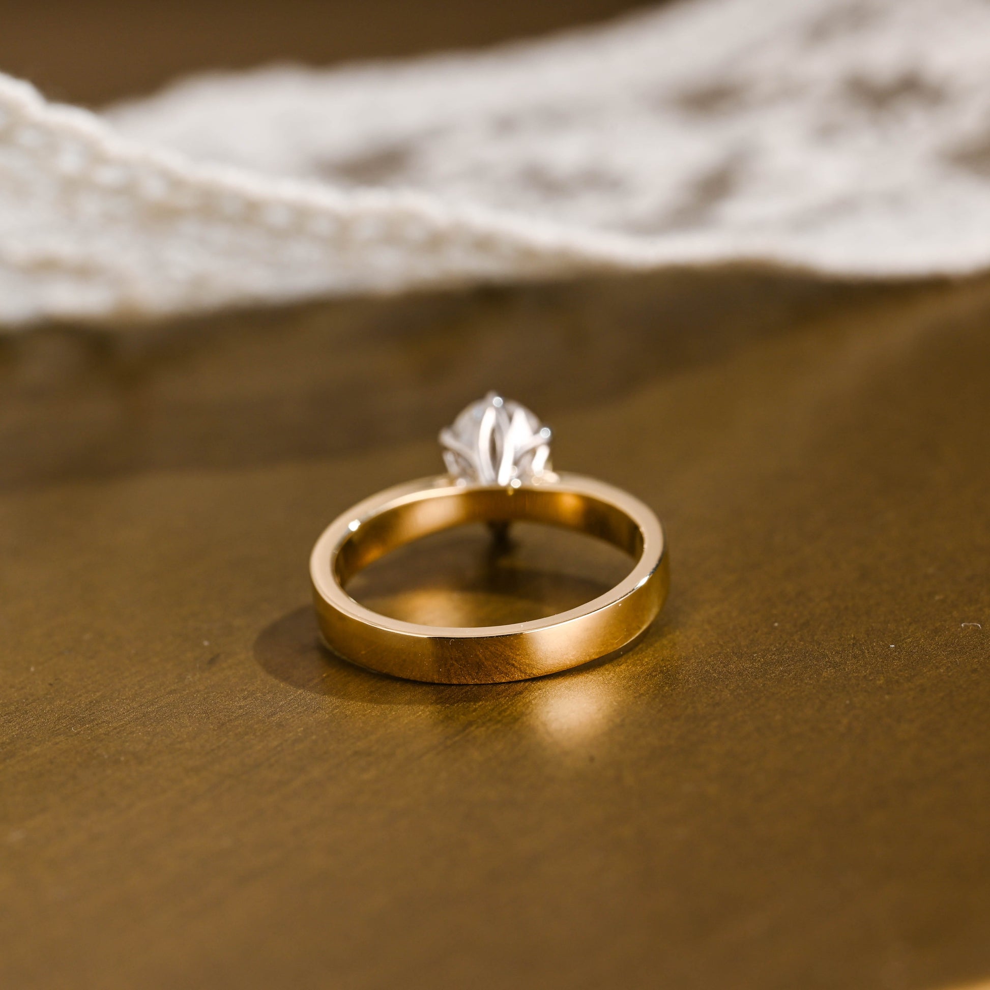 2 CT Round Three Stones Lab Grown Diamond Engagement Ring