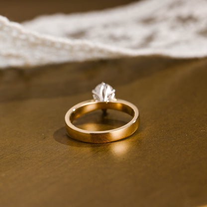 2 CT Round Three Stones Lab Grown Diamond Engagement Ring
