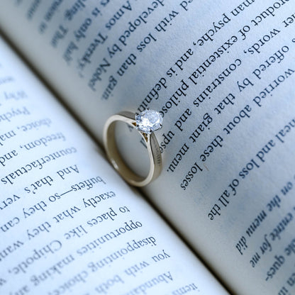 2 CT Round Three Stones Lab Grown Diamond Engagement Ring