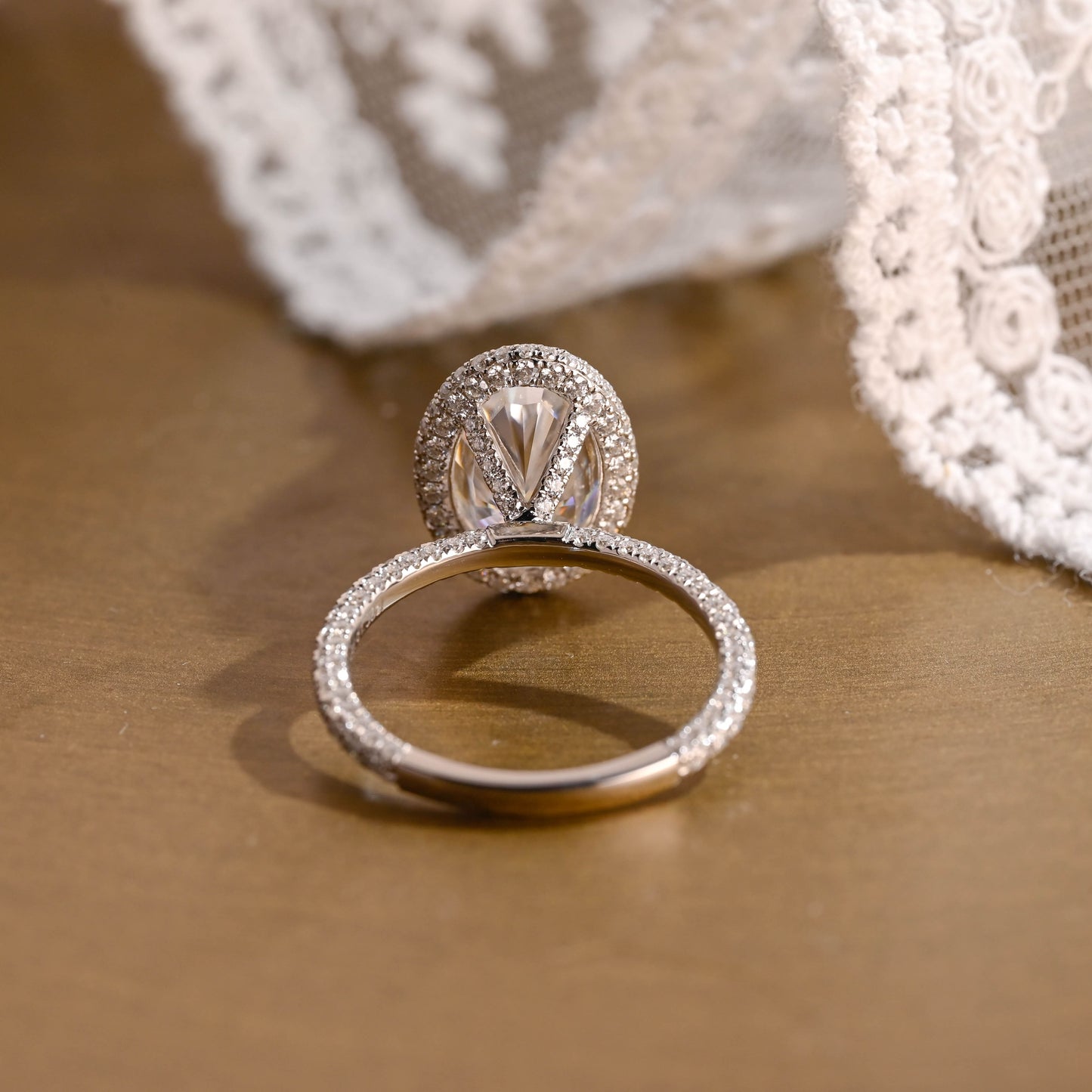 2 CT Round Three Stones Lab Grown Diamond Engagement Ring