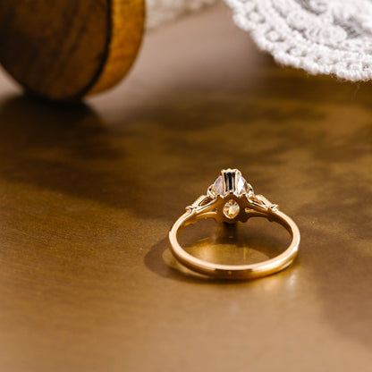 2 CT Round Three Stones Lab Grown Diamond Engagement Ring