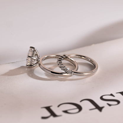 3.0 CT Round Pave Lab Grown Diamond Bridal Set