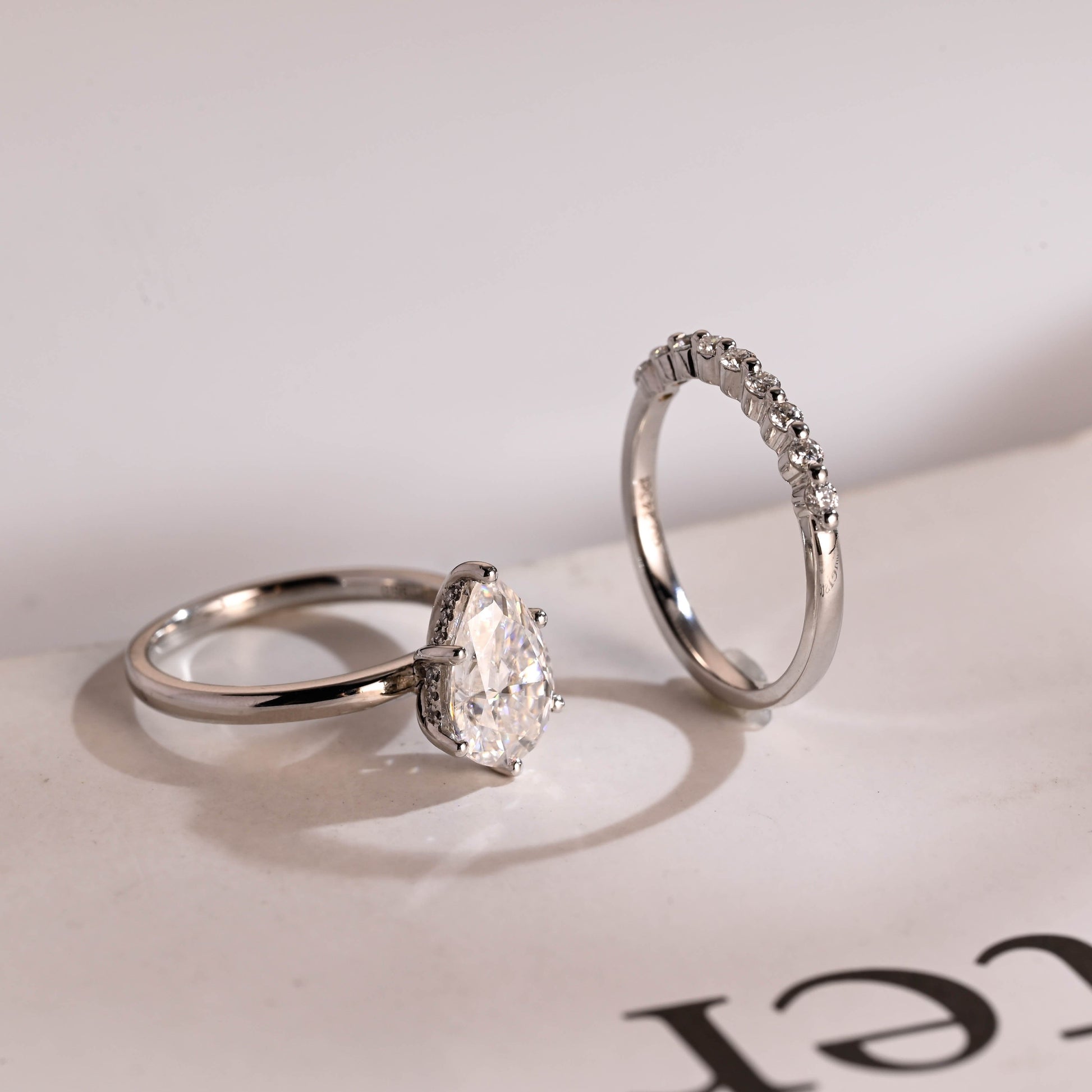 3.0 CT Round Pave Lab Grown Diamond Bridal Set