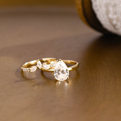 3.0 CT Round Pave Lab Grown Diamond Bridal Set