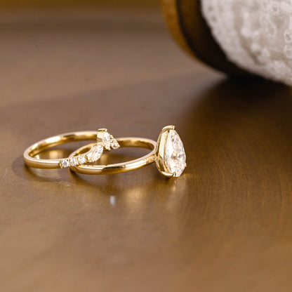 3.0 CT Round Pave Lab Grown Diamond Bridal Set