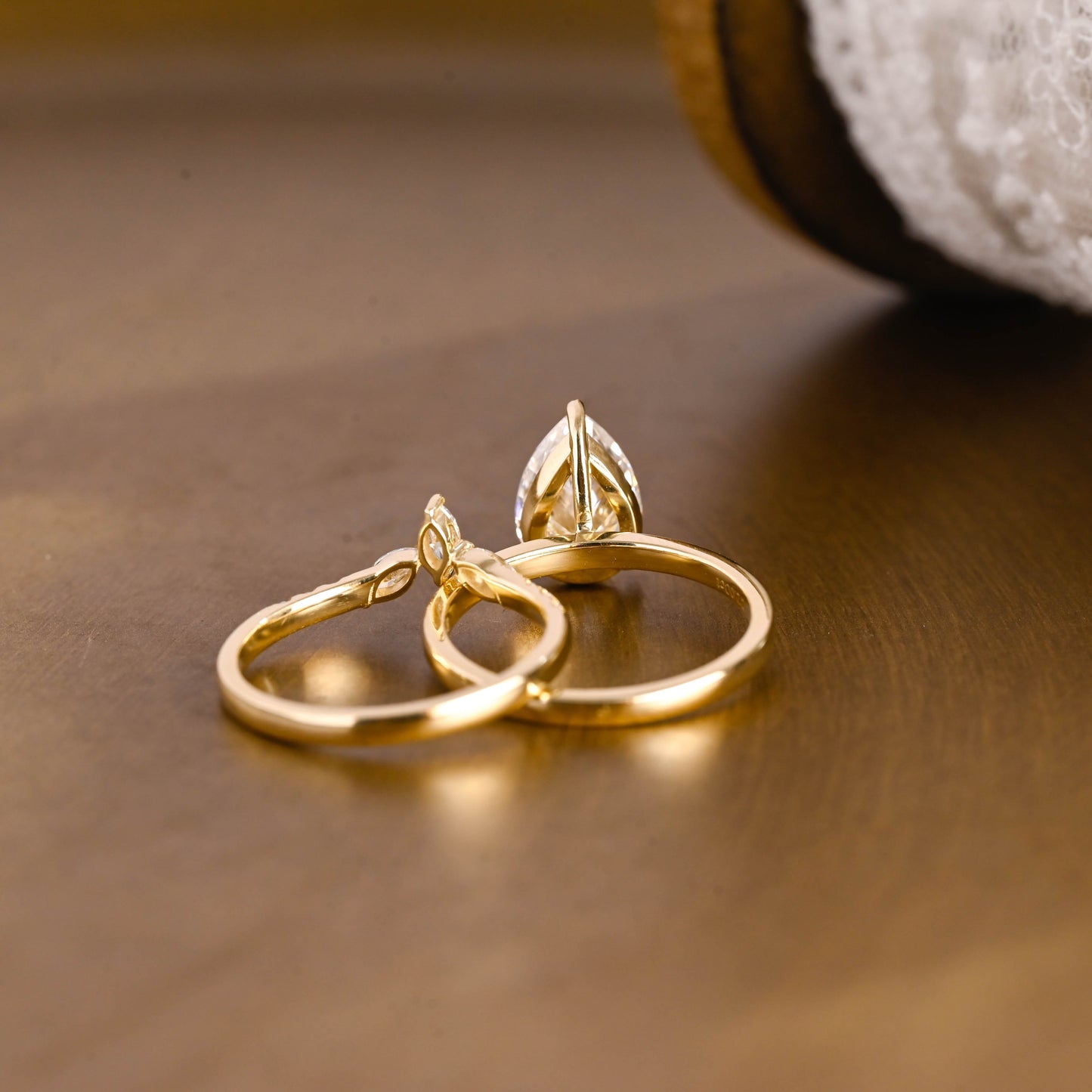 3.0 CT Round Pave Lab Grown Diamond Bridal Set
