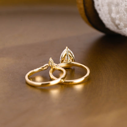 3.0 CT Round Pave Lab Grown Diamond Bridal Set