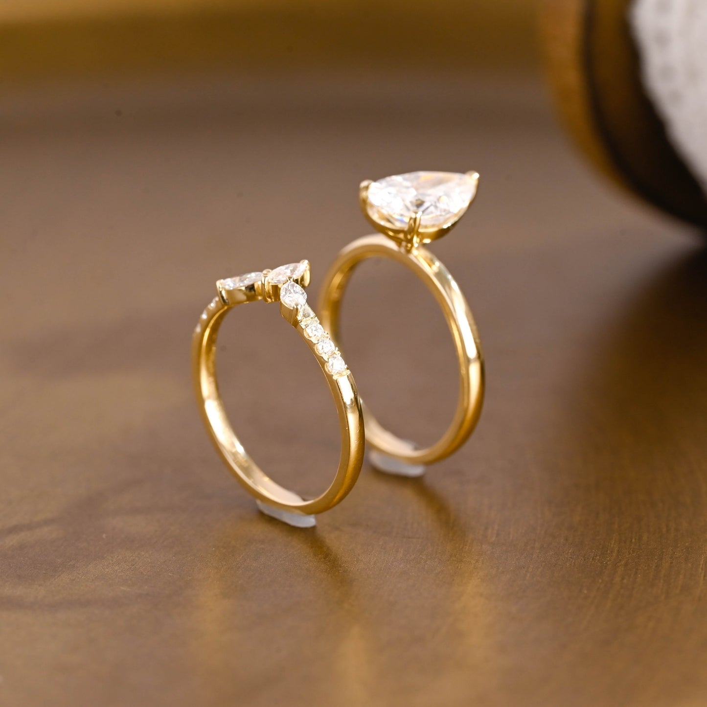 3.0 CT Round Pave Lab Grown Diamond Bridal Set