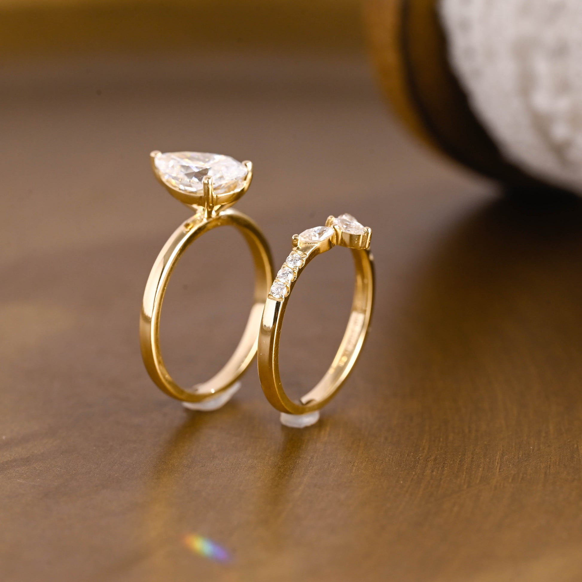 3.0 CT Round Pave Lab Grown Diamond Bridal Set