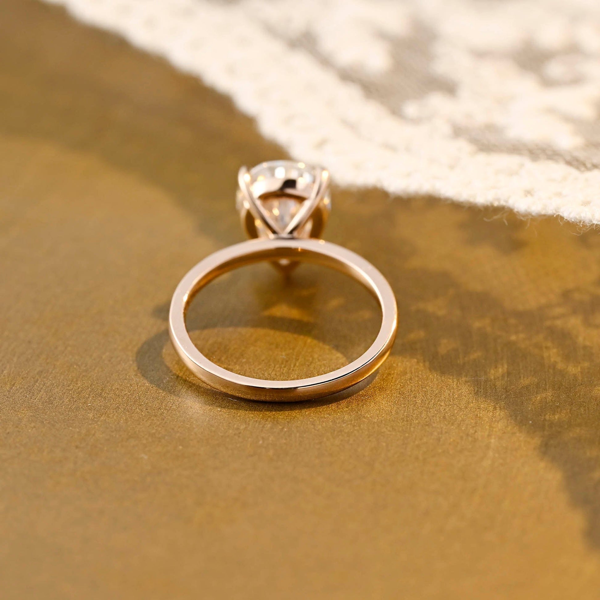 2 CT Round Three Stones Lab Grown Diamond Engagement Ring