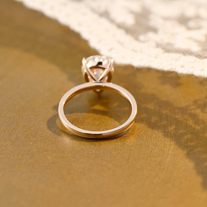 2 CT Round Three Stones Lab Grown Diamond Engagement Ring