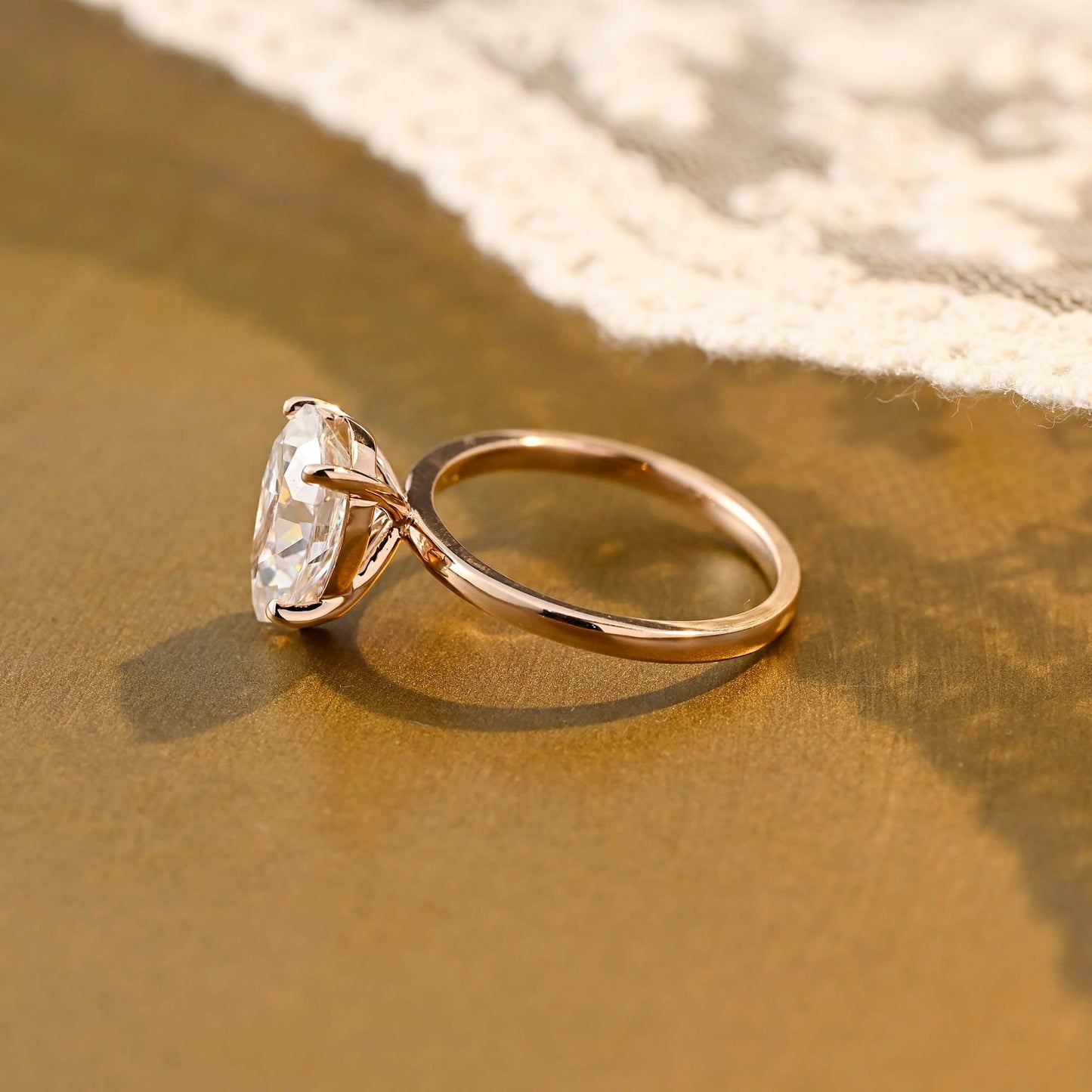 2 CT Round Three Stones Lab Grown Diamond Engagement Ring