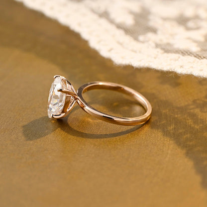2 CT Round Three Stones Lab Grown Diamond Engagement Ring