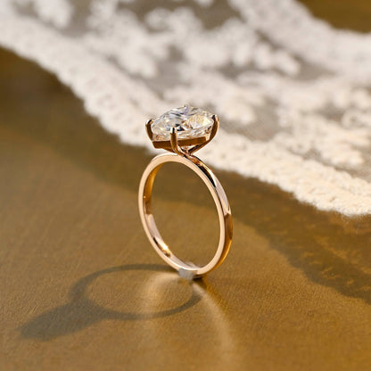 2 CT Round Three Stones Lab Grown Diamond Engagement Ring