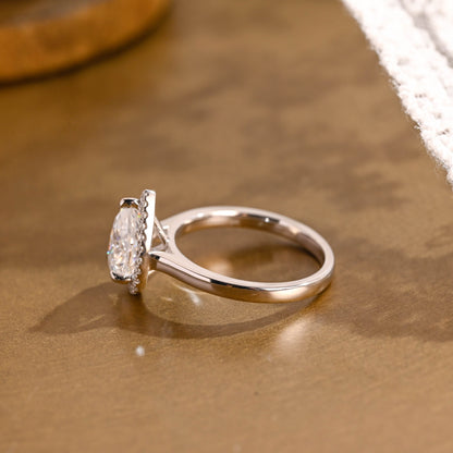 2 CT Round Three Stones Lab Grown Diamond Engagement Ring