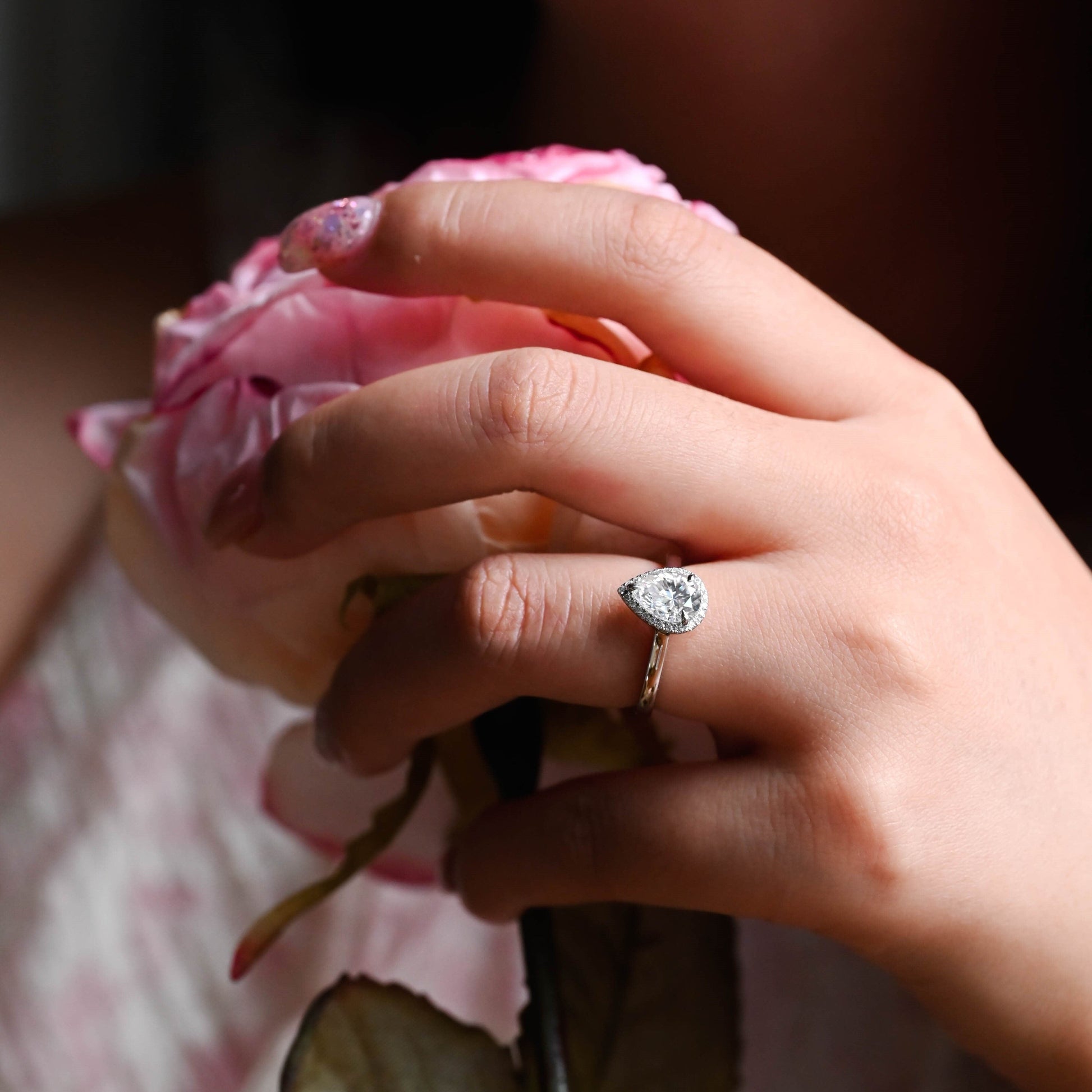 2 CT Round Three Stones Lab Grown Diamond Engagement Ring
