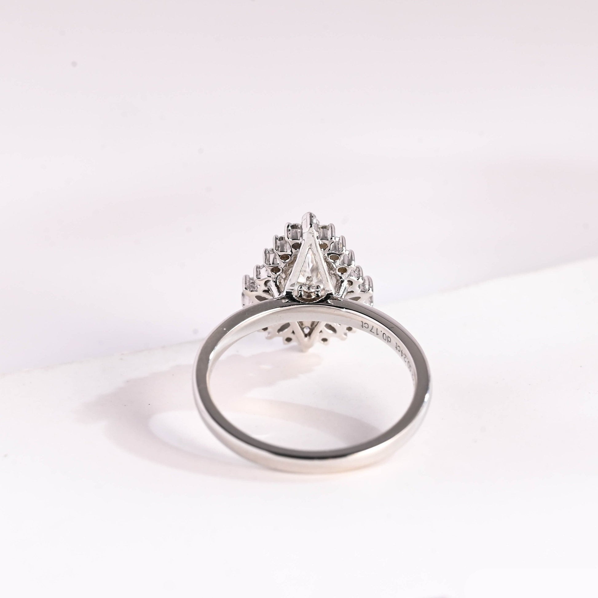 2 CT Round Three Stones Lab Grown Diamond Engagement Ring