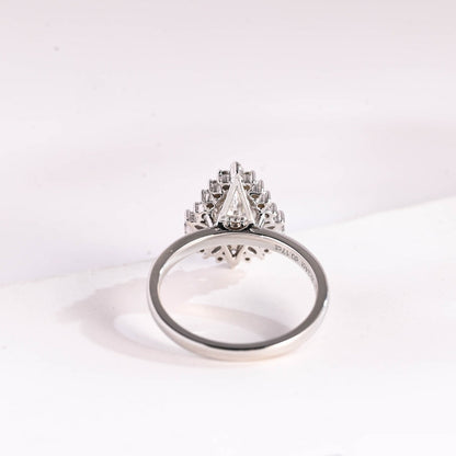 2 CT Round Three Stones Lab Grown Diamond Engagement Ring