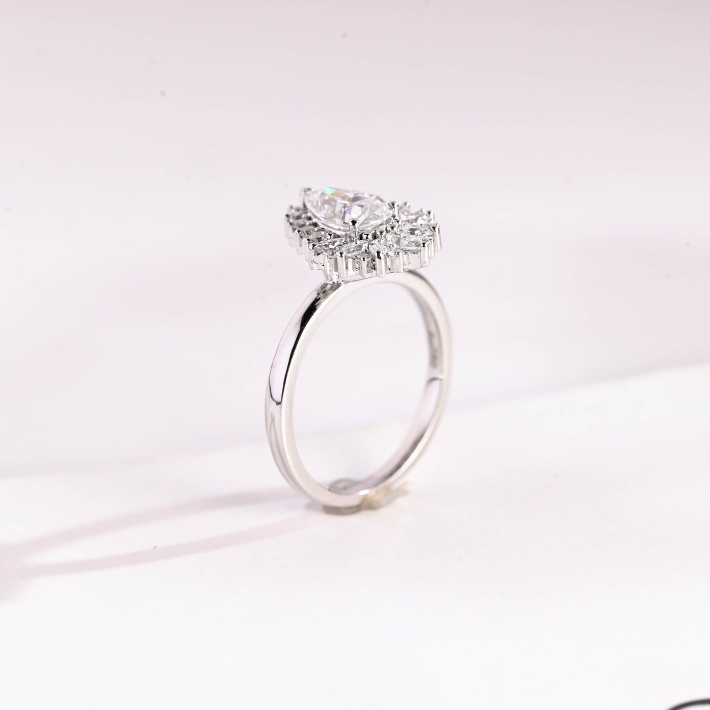 2 CT Round Three Stones Lab Grown Diamond Engagement Ring