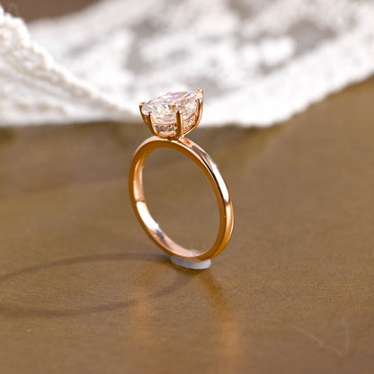 2 CT Round Three Stones Lab Grown Diamond Engagement Ring