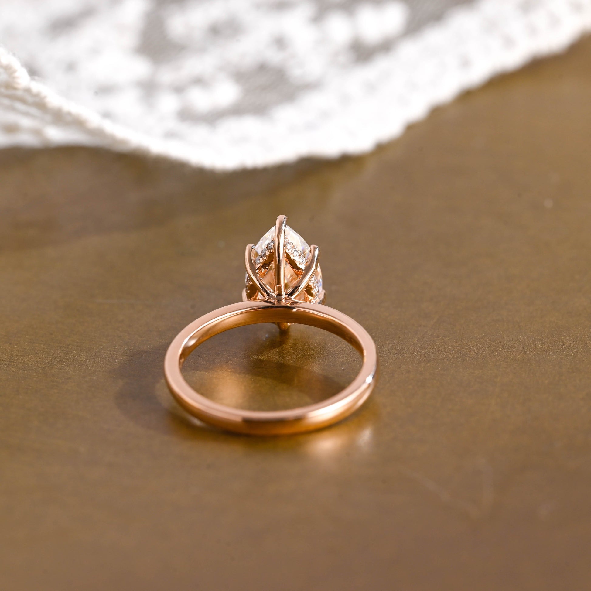 2 CT Round Three Stones Lab Grown Diamond Engagement Ring