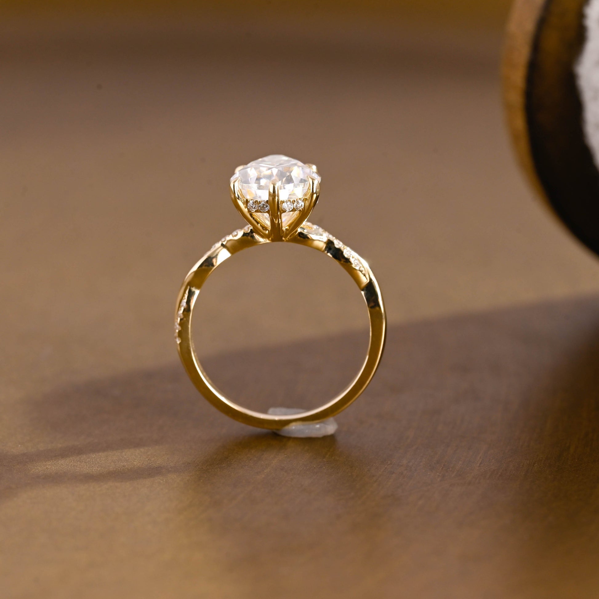 2 CT Round Three Stones Lab Grown Diamond Engagement Ring