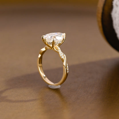 2 CT Round Three Stones Lab Grown Diamond Engagement Ring