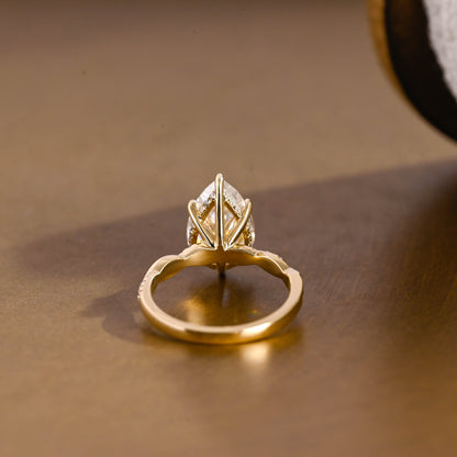 2 CT Round Three Stones Lab Grown Diamond Engagement Ring
