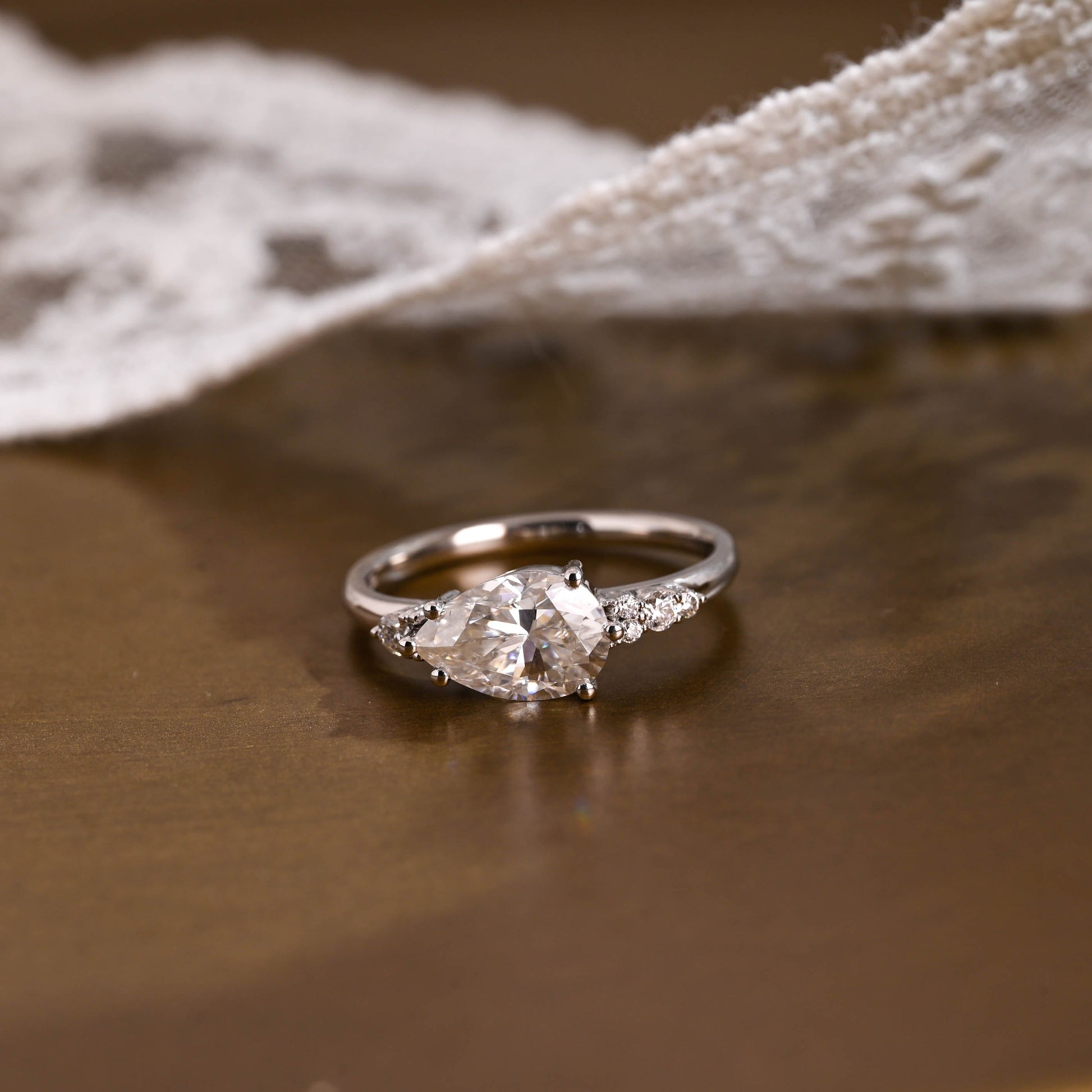 2 CT Round Three Stones Lab Grown Diamond Engagement Ring
