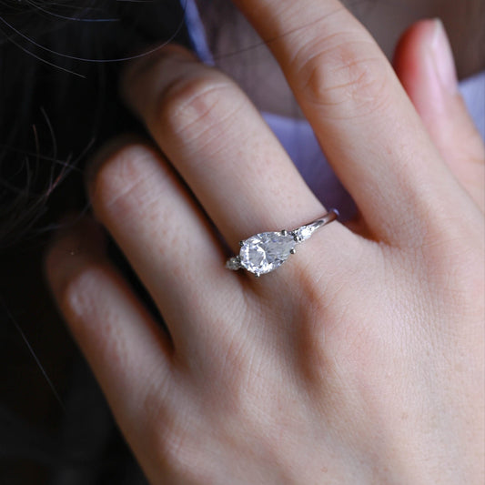 2 CT Round Three Stones Lab Grown Diamond Engagement Ring