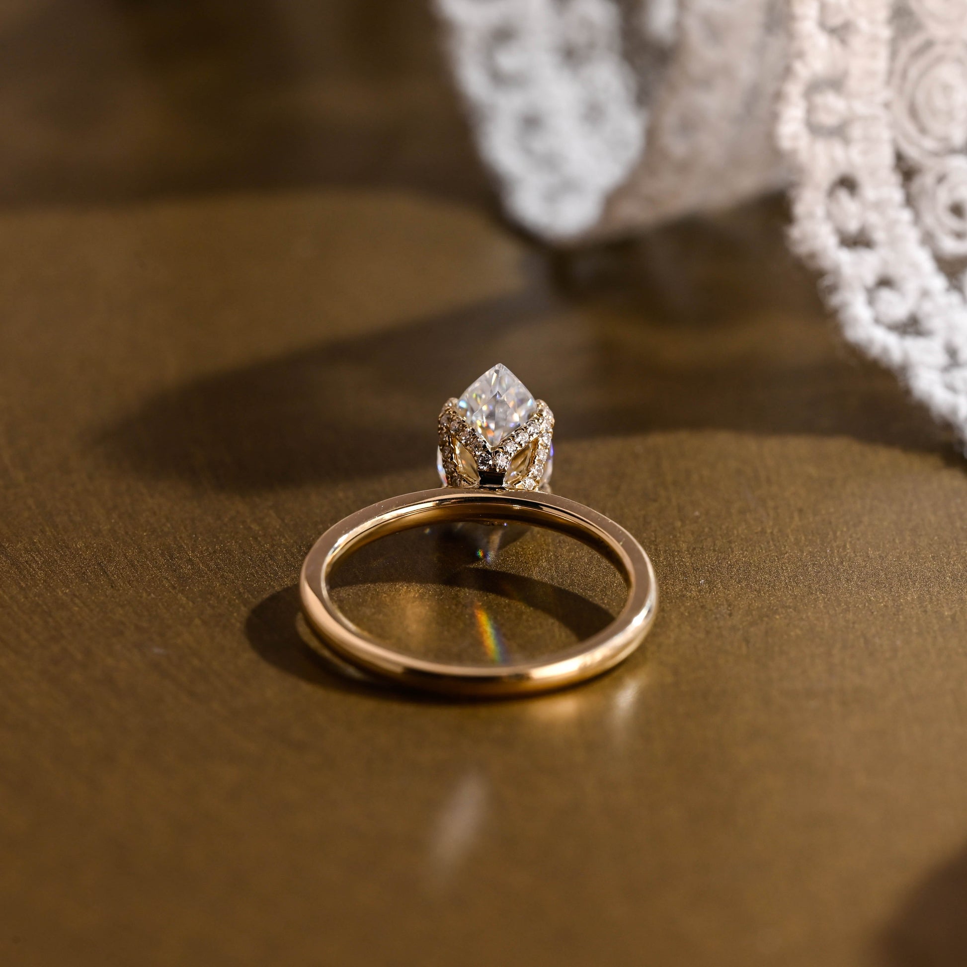 2 CT Round Three Stones Lab Grown Diamond Engagement Ring